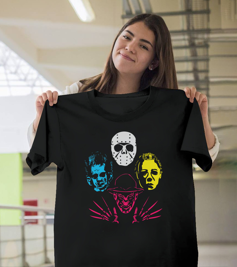 Horror Rhapsody Iconic Horror Mask Quartet T-Shirt