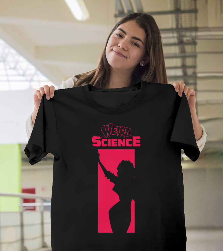 Weird Science Shadow Silhouette with Raised Arm T-Shirt