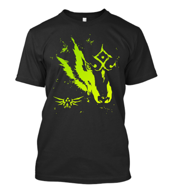 Wolf Link Twilight Princess Zelda Triforce T-Shirt