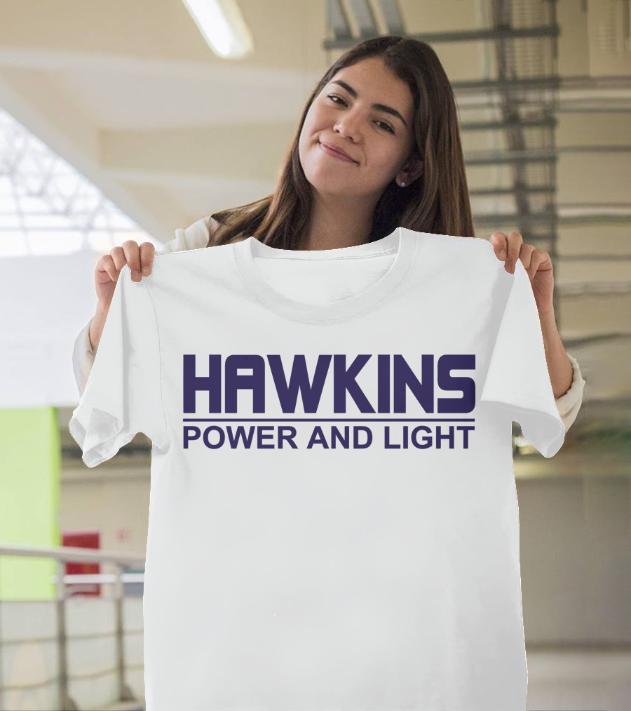 Hawkins Power and Light Retro T-Shirt