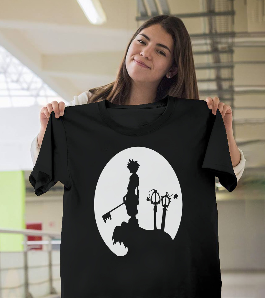 Kingdom Hearts Sora Keyblade Silhouette Moonlamp Adventure T-Shirt