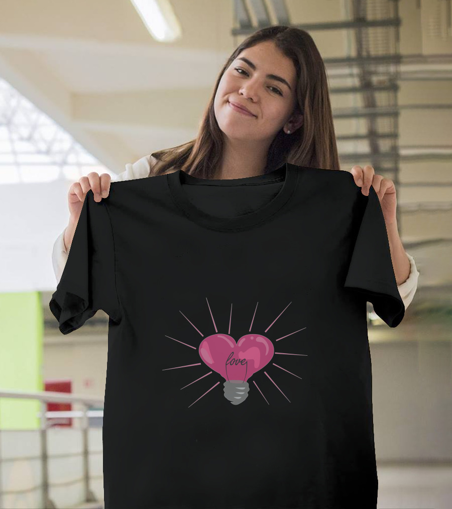 Heart Lightbulb Love Radiance T-Shirt