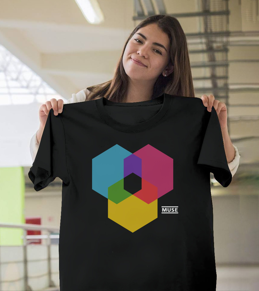 Muse Tour Hexagon Color Blocks T-Shirt