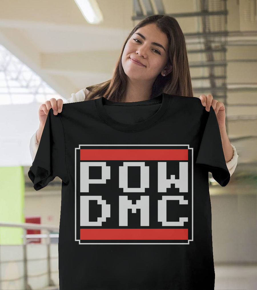 POW DMC Retro 8-Bit Style Iconic T-Shirt