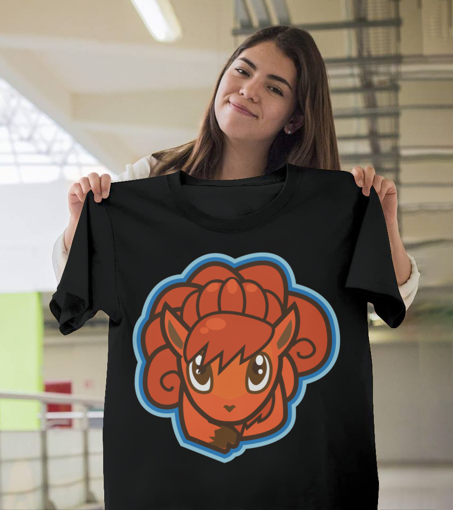 Vulpix Kawaii Style Vulpine Pokémon Character T-Shirt