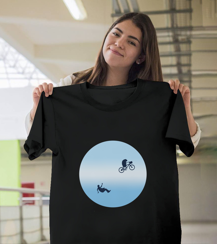 Good Bye Elliot Iconic Bicycle Silhouette Adventure T-Shirt