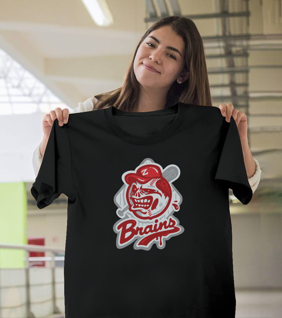 The National Pasplague Brains Baseball Zombie T-Shirt
