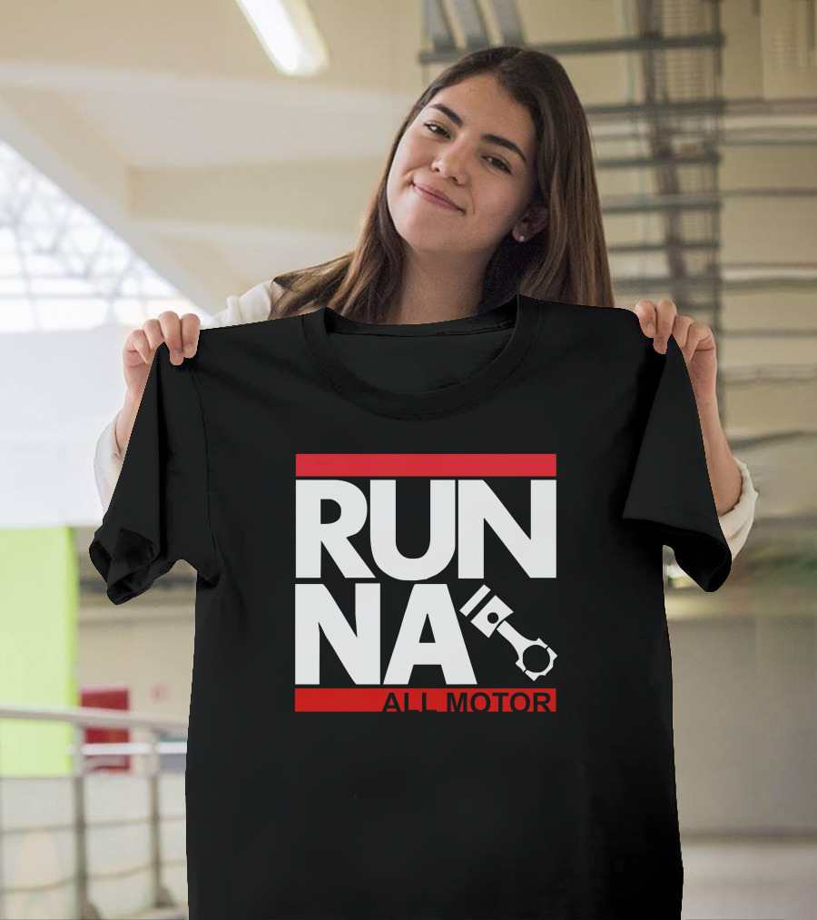 RUN NA All Motor Piston Graphic JDM T-Shirt