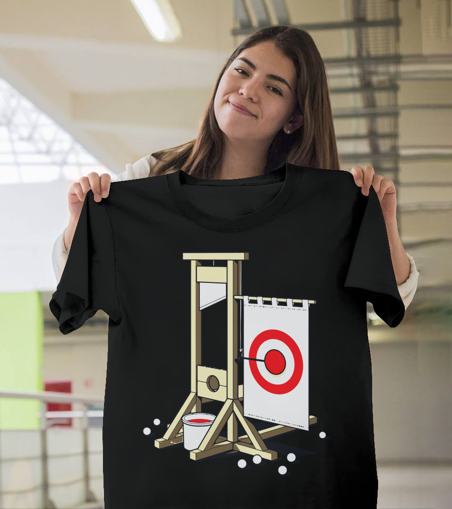 Medieval Fairground Guillotine Target Practice T-Shirt