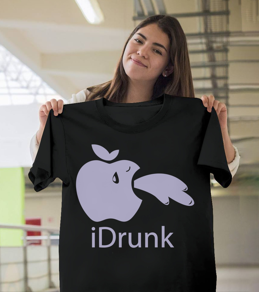 Idrunk Apple Parody with Purple Vomiting T-Shirt