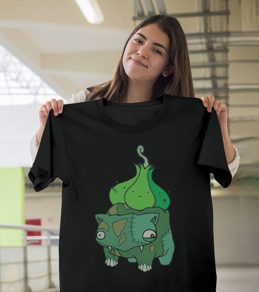 Igorsaur Bulbasaur Crossover Monster with Green Plantbulb T-Shirt