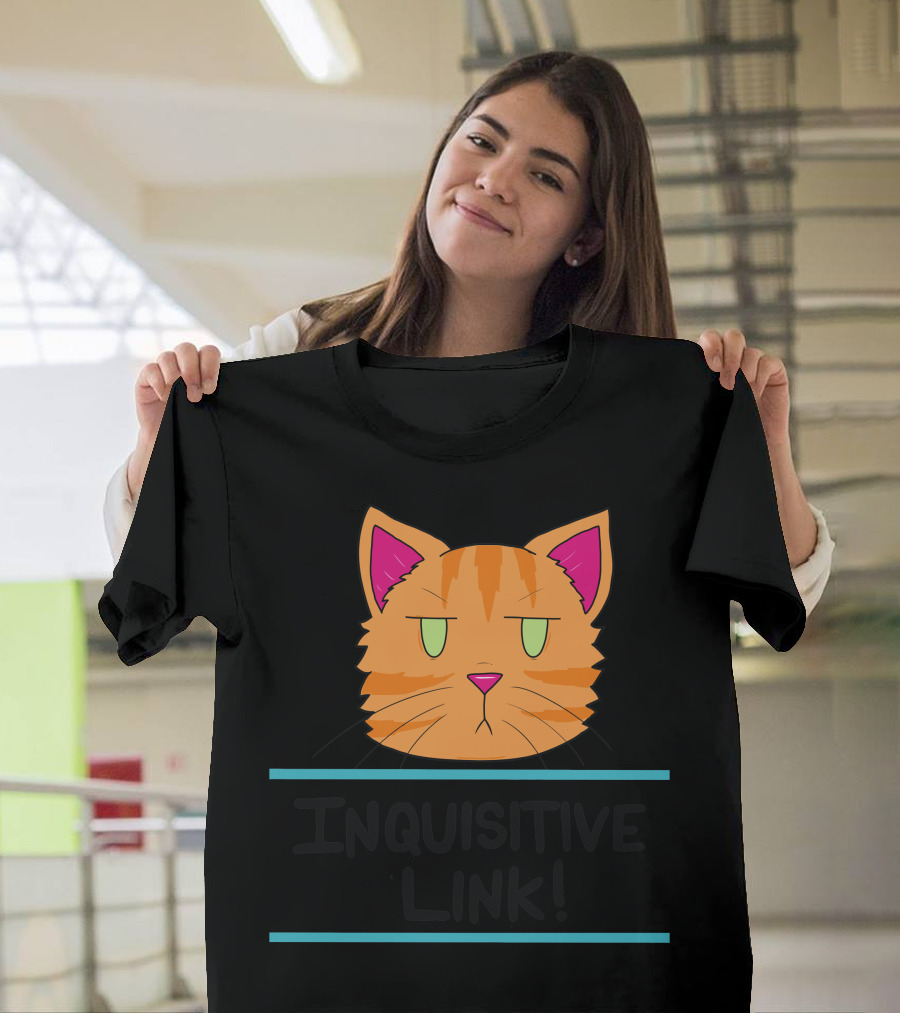 Inquisitive Link Cat Face T-Shirt