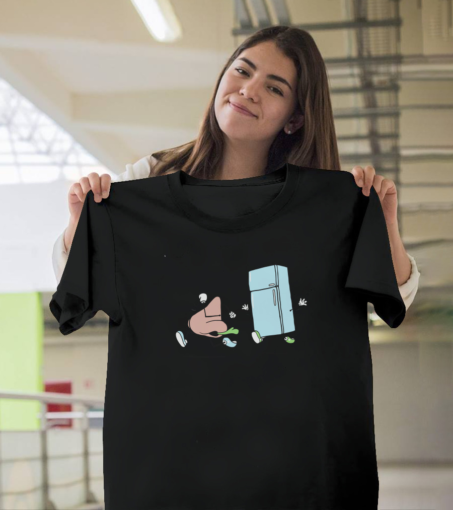 Running Away Nose and Fridge Chase T-Shirt