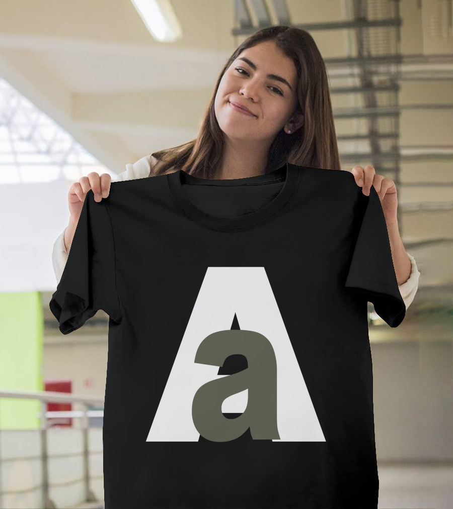 Aa White and Olive Green Overlay T-Shirt