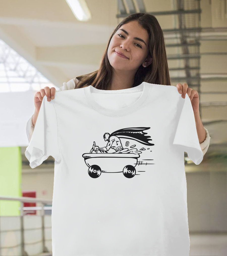 Bathtime Hero Adventure in Bathmobile With Cape T-Shirt