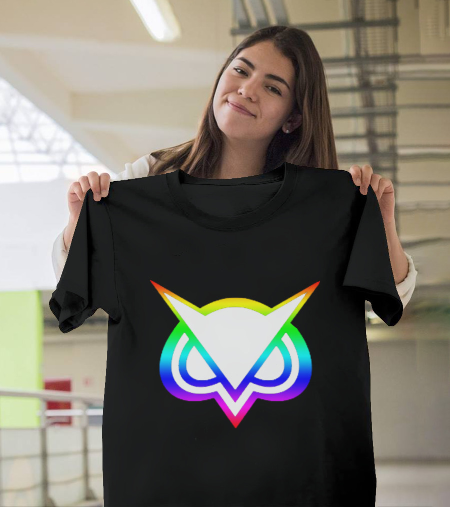 Colorful Owl Logo Symbol Rainbow Spectrum T-Shirt