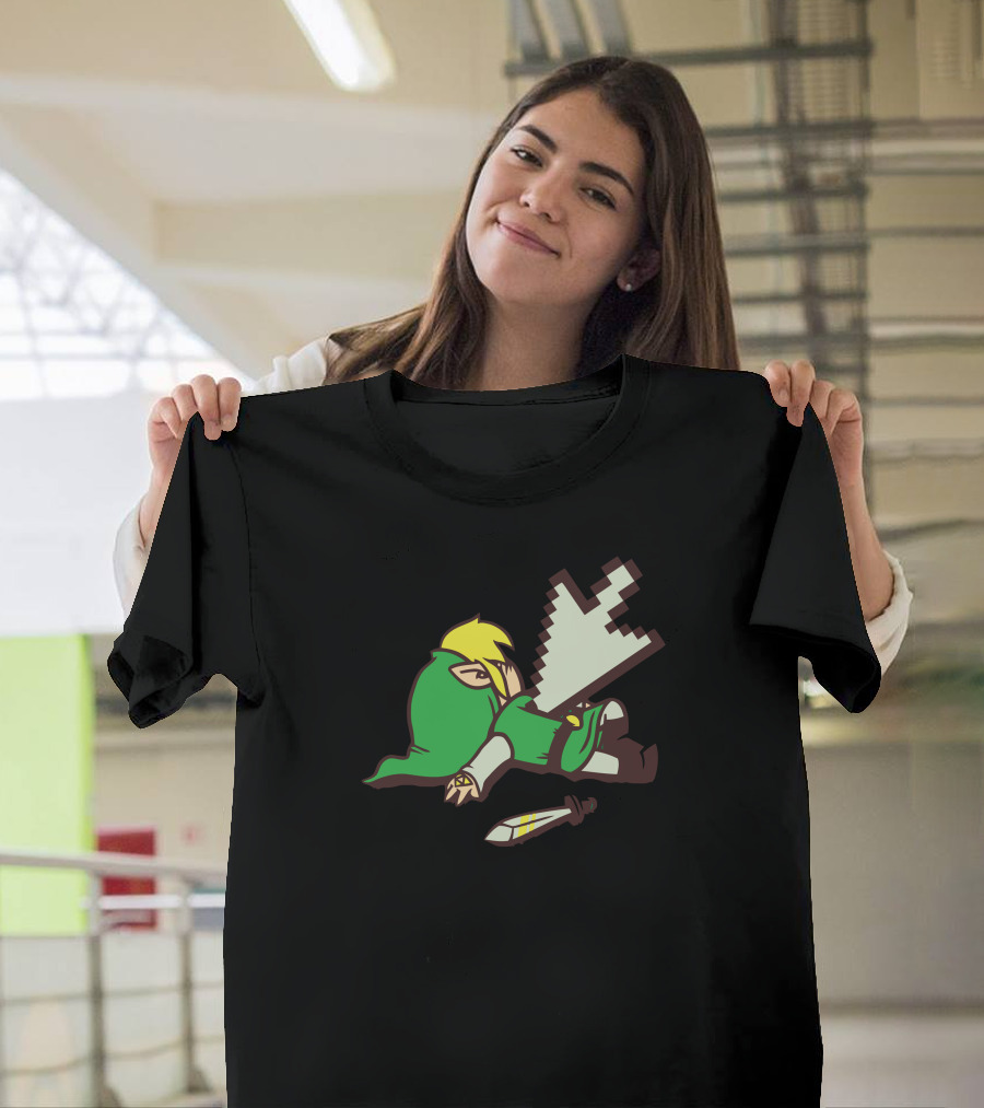 Dead Link Pixel Sword Adventure Hero T-Shirt