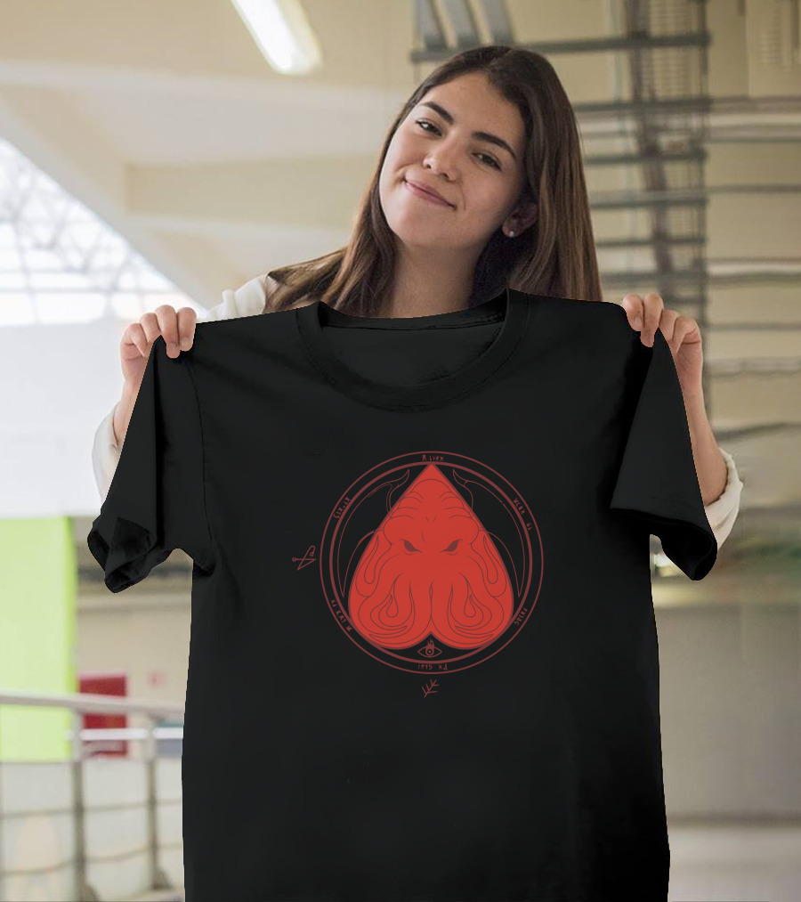 Heartcraft Cthulhu Red Sigil Glyph Magic T-Shirt
