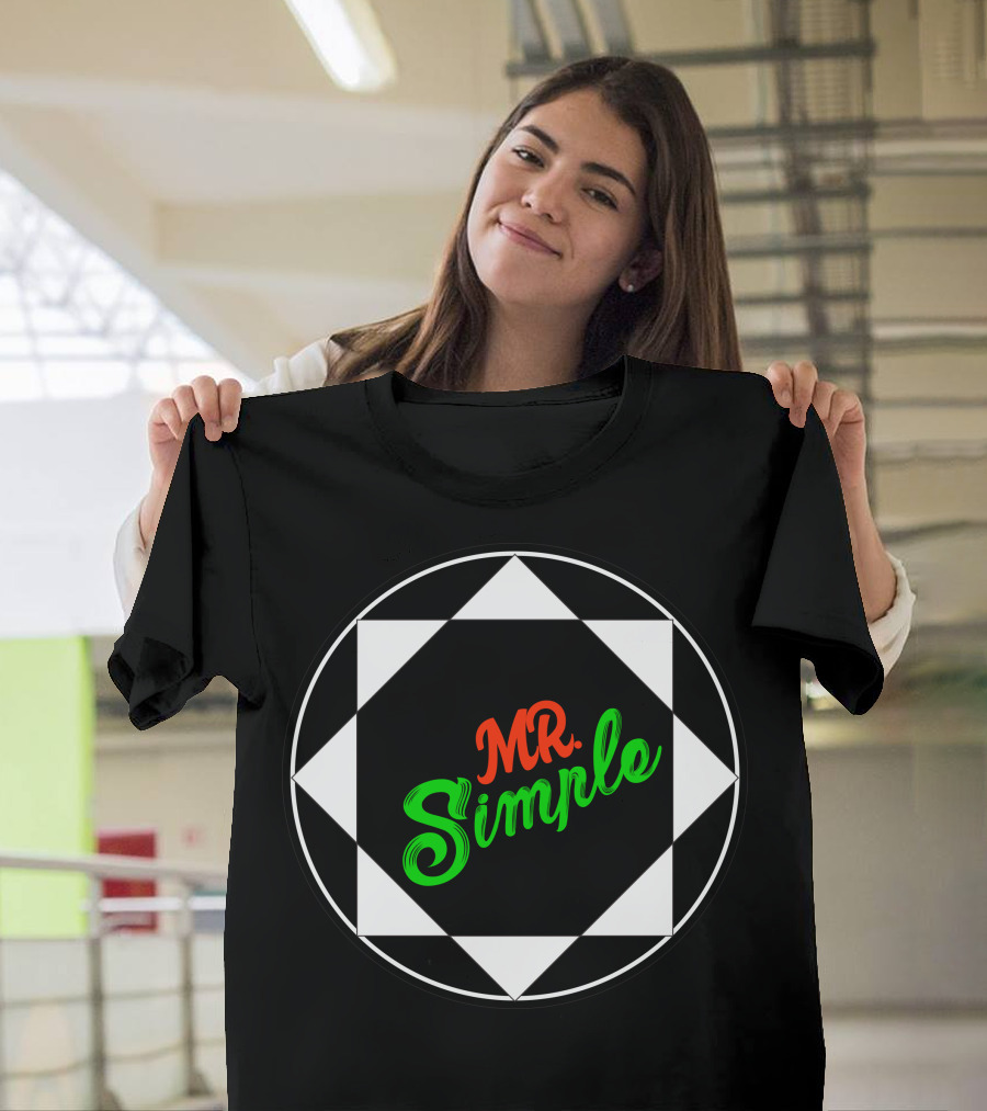 Mr Simple Classic Geometric Circle T-Shirt