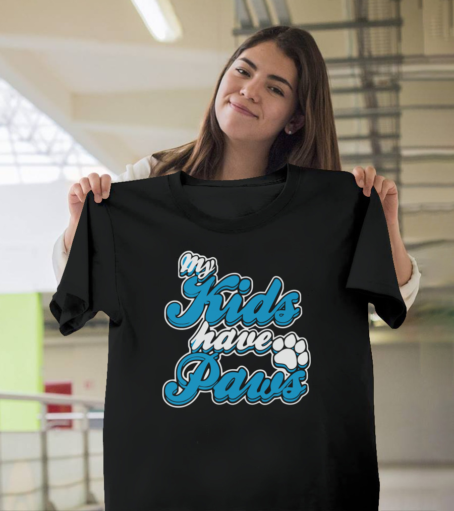 My Kids Have Paws Paw Prints T-Shirt