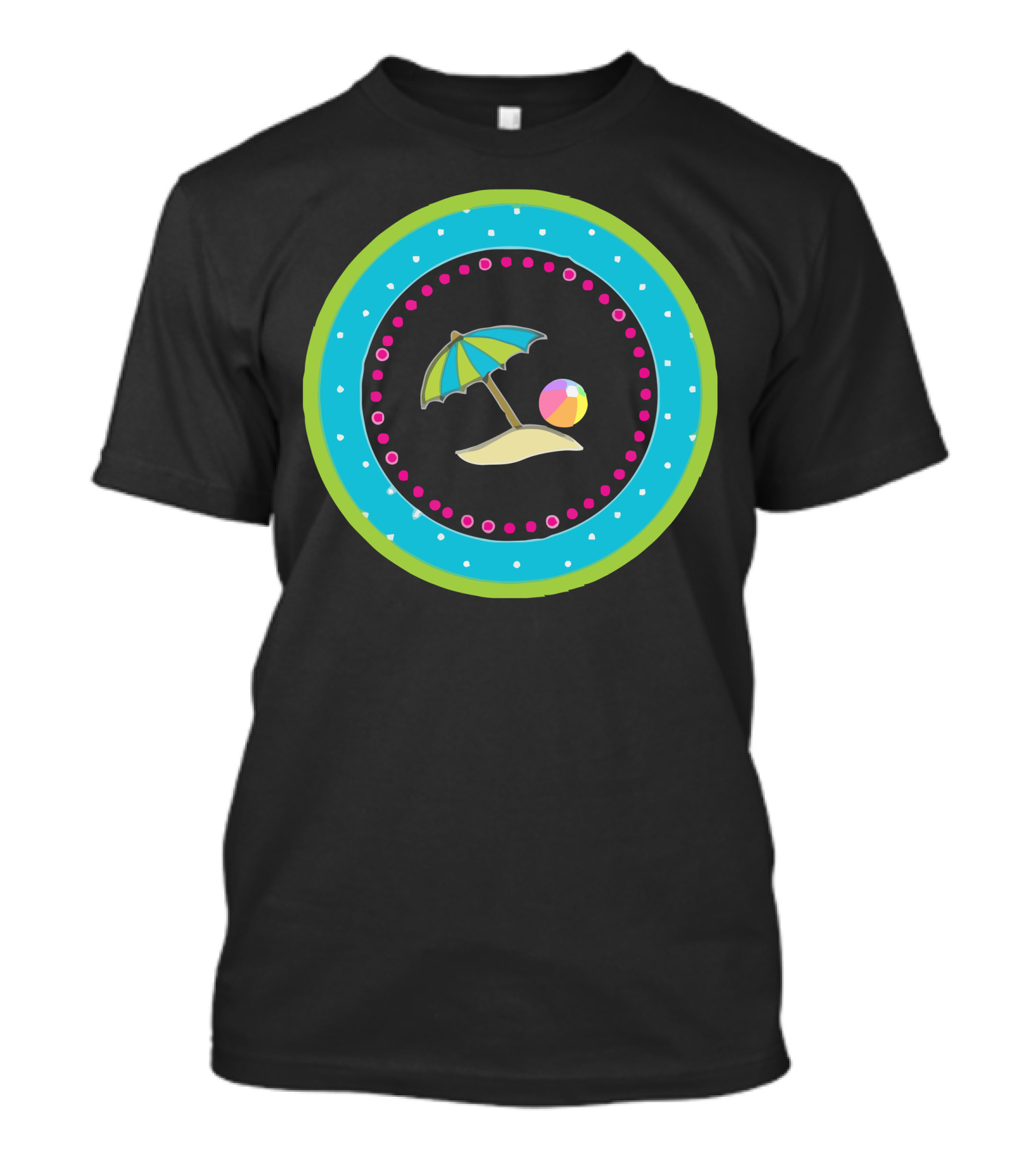 School Out For Summer Beach Umbrella And Ball Vacation Vibes T-Shirt