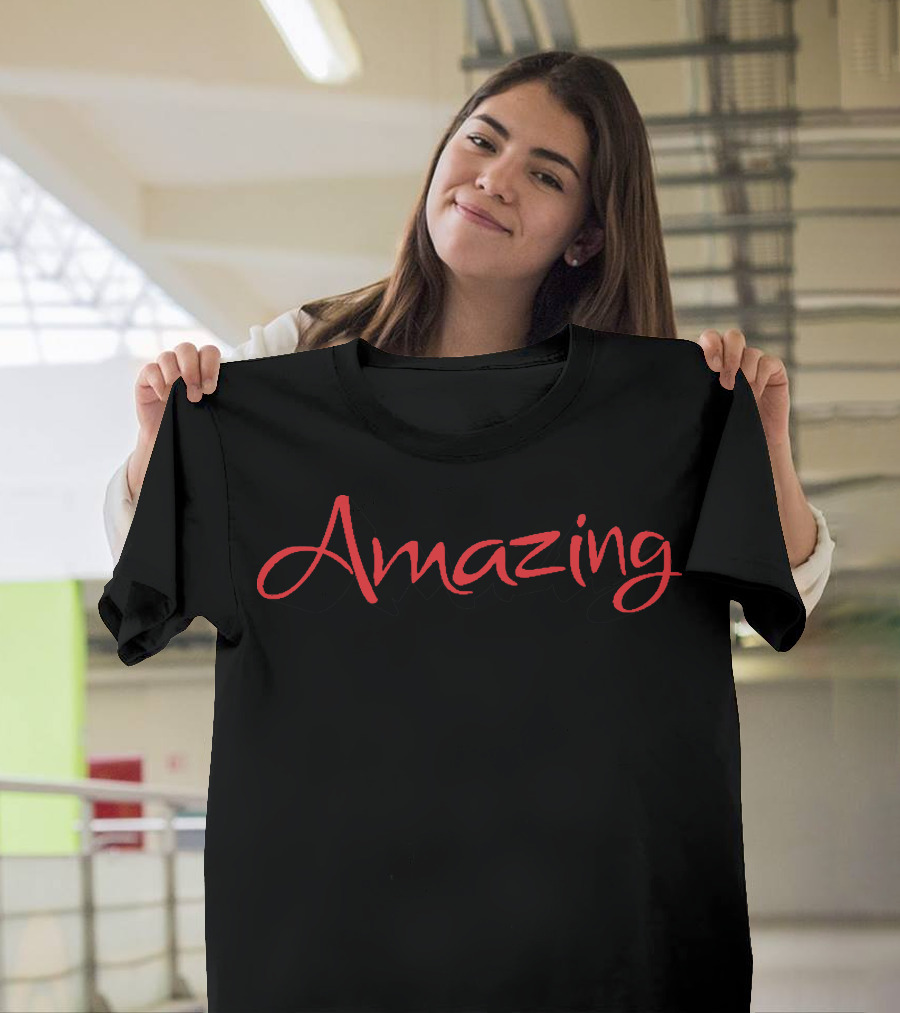 Amazing Red Script T-Shirt