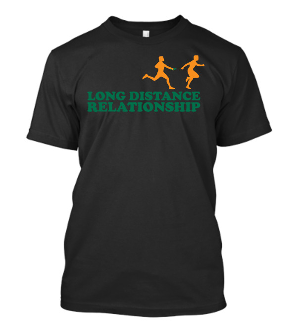 Long Distance Relationship Running Figures T-Shirt
