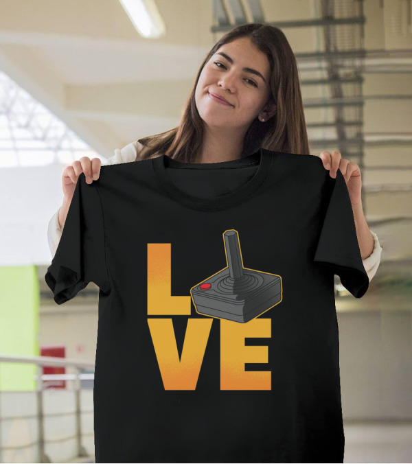 LOVE Joystick Retro Gaming T-Shirt
