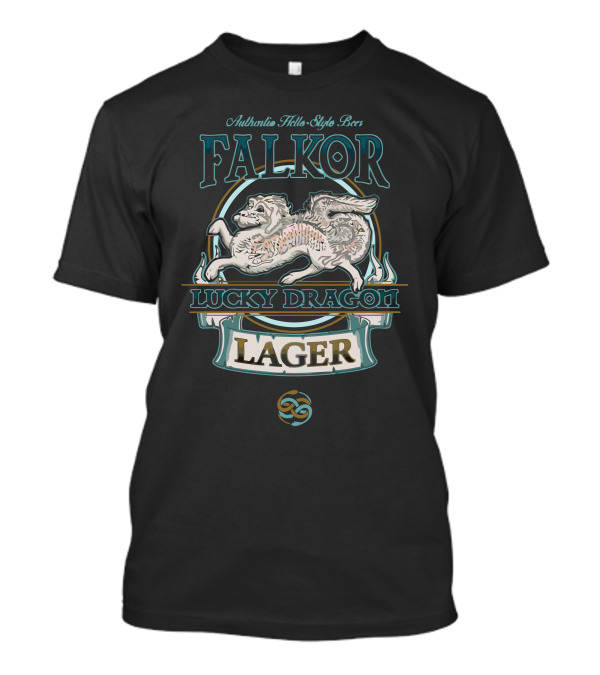 Falkor Authentic Hello-Style Brew Lucky Dragon Lager T-Shirt