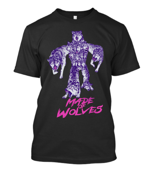 Made Of Wolves Purple Wolf-Man Composition T-Shirt