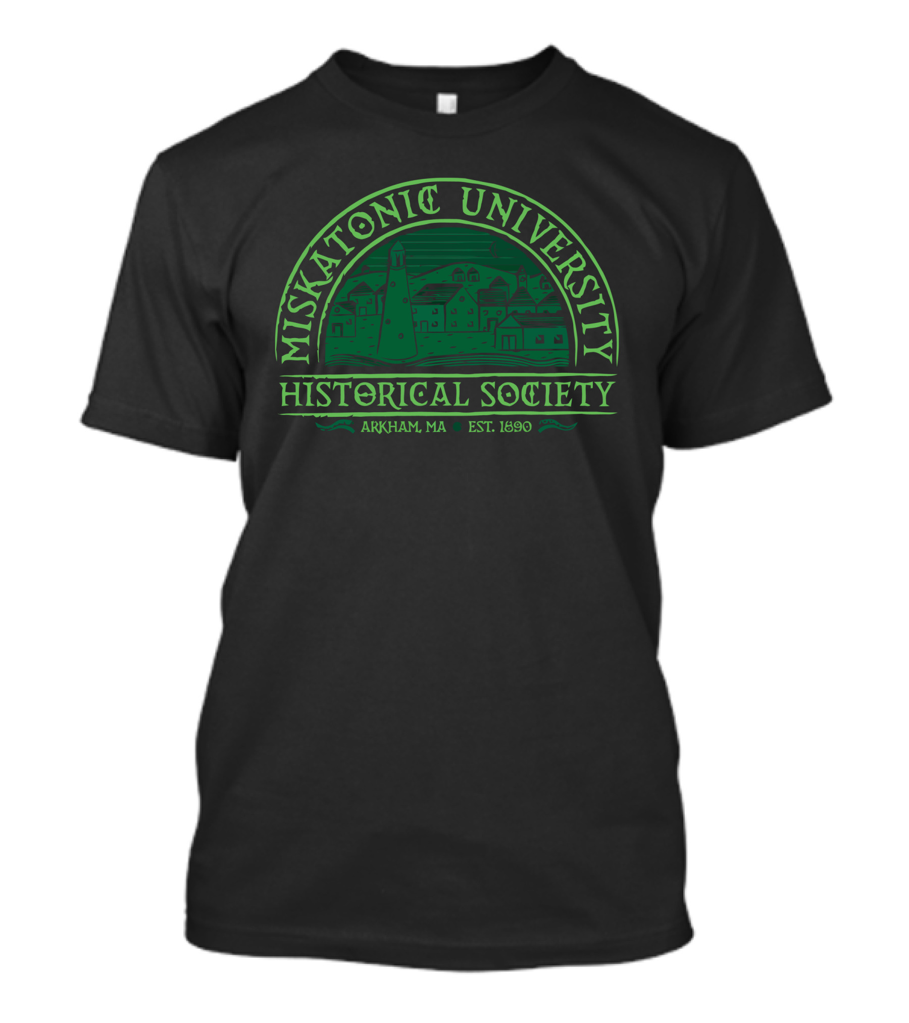 Miskatonic University Historical Society Arkham MA Est 1690 T-Shirt