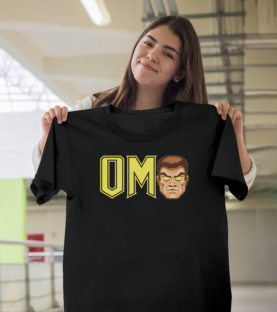 OMgodmode Hero Face Glowing Eyes T-Shirt