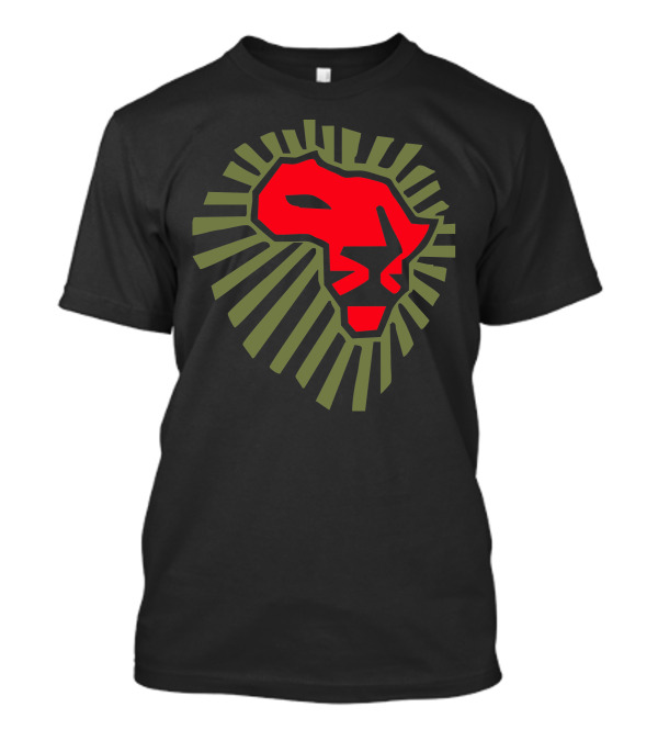 Africa Lion Power Cool Africa Map Mane T-Shirt