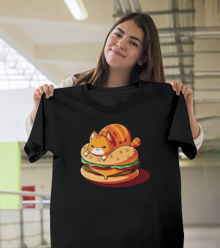 All The Noms Kitty Burger Delight T-Shirt