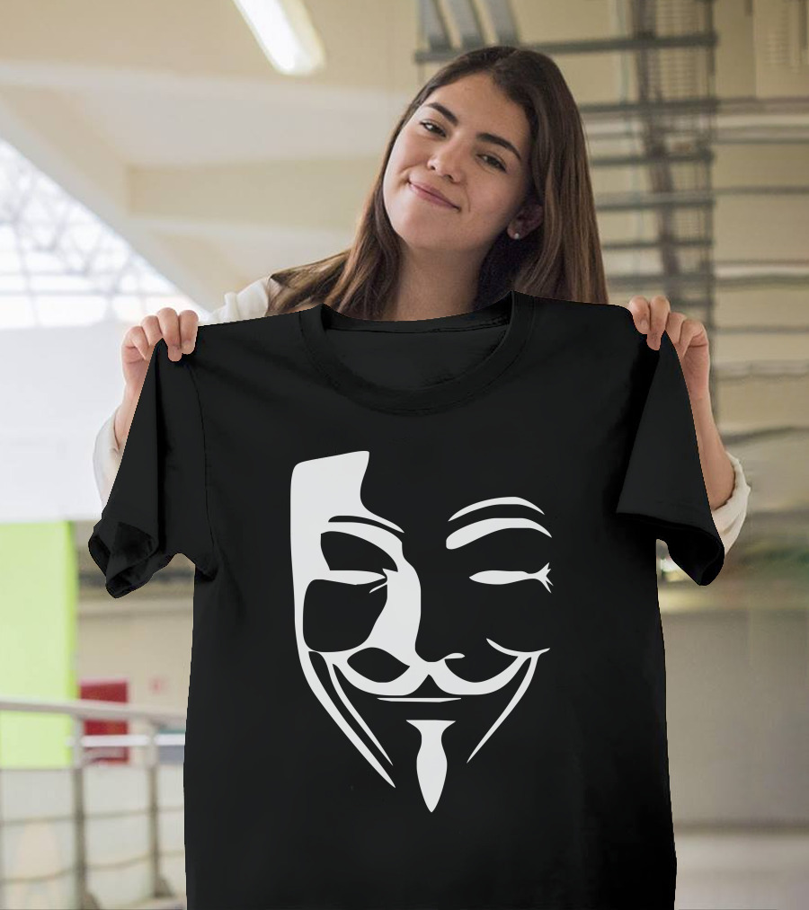 Anonymous Hacker Guy Fawkes Mask Che New T-Shirt