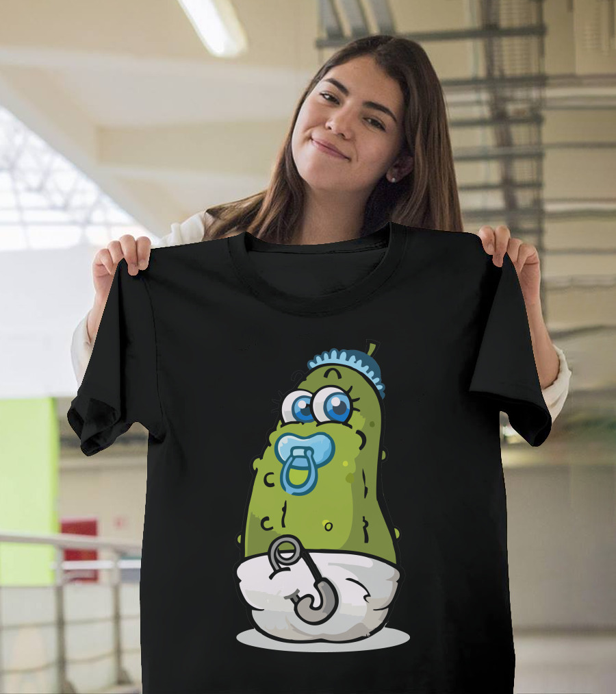 Baby Pickle Pacifier Diaper Cartoon Character T-Shirt