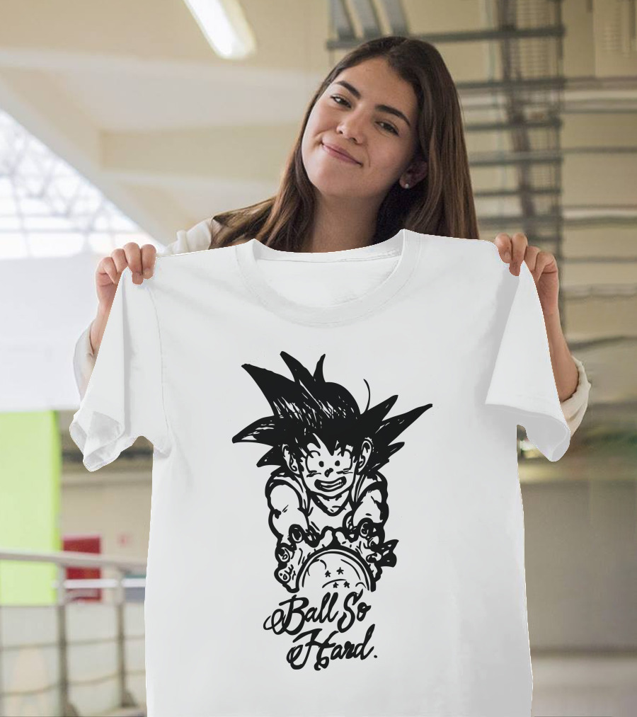 Ball So Hard Dragonball Goku Holding Dragon Ball T-Shirt