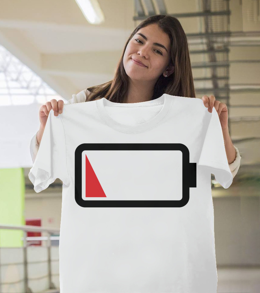 Dead Battery Low Power Icon T-Shirt