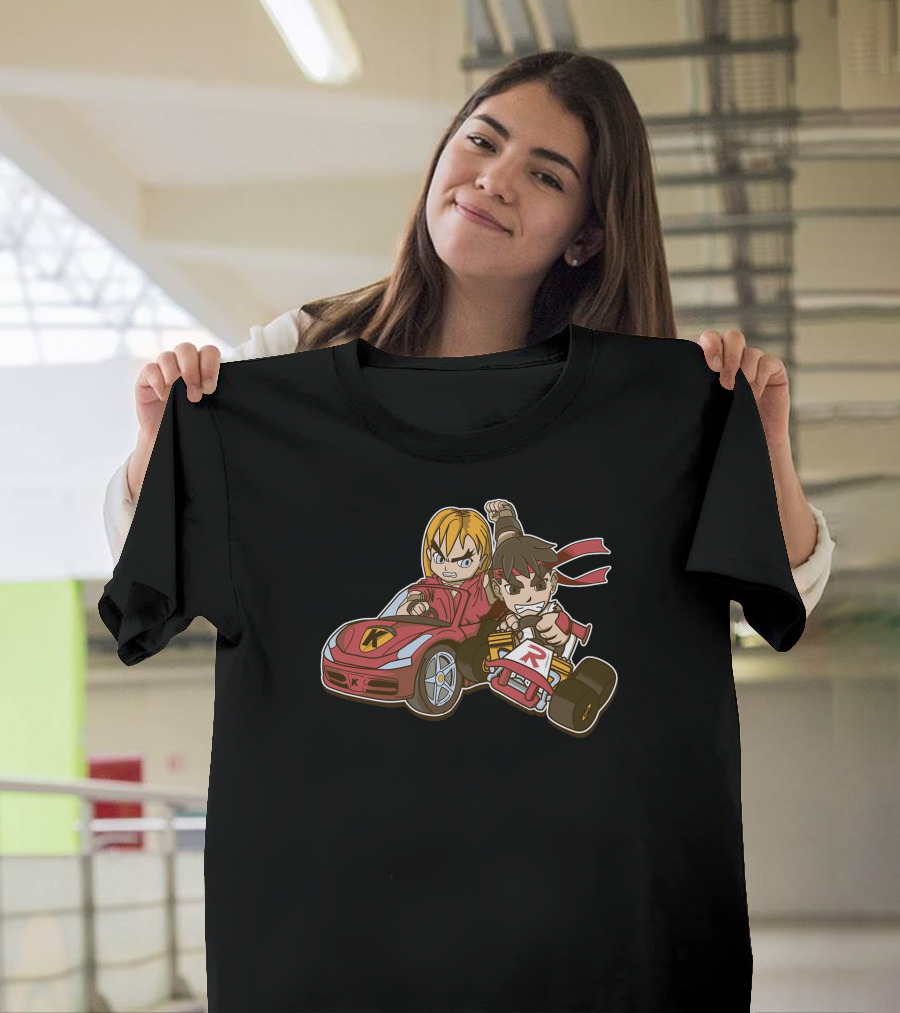 Super Ryu Kart Racer Showdown Ryu in Action T-Shirt