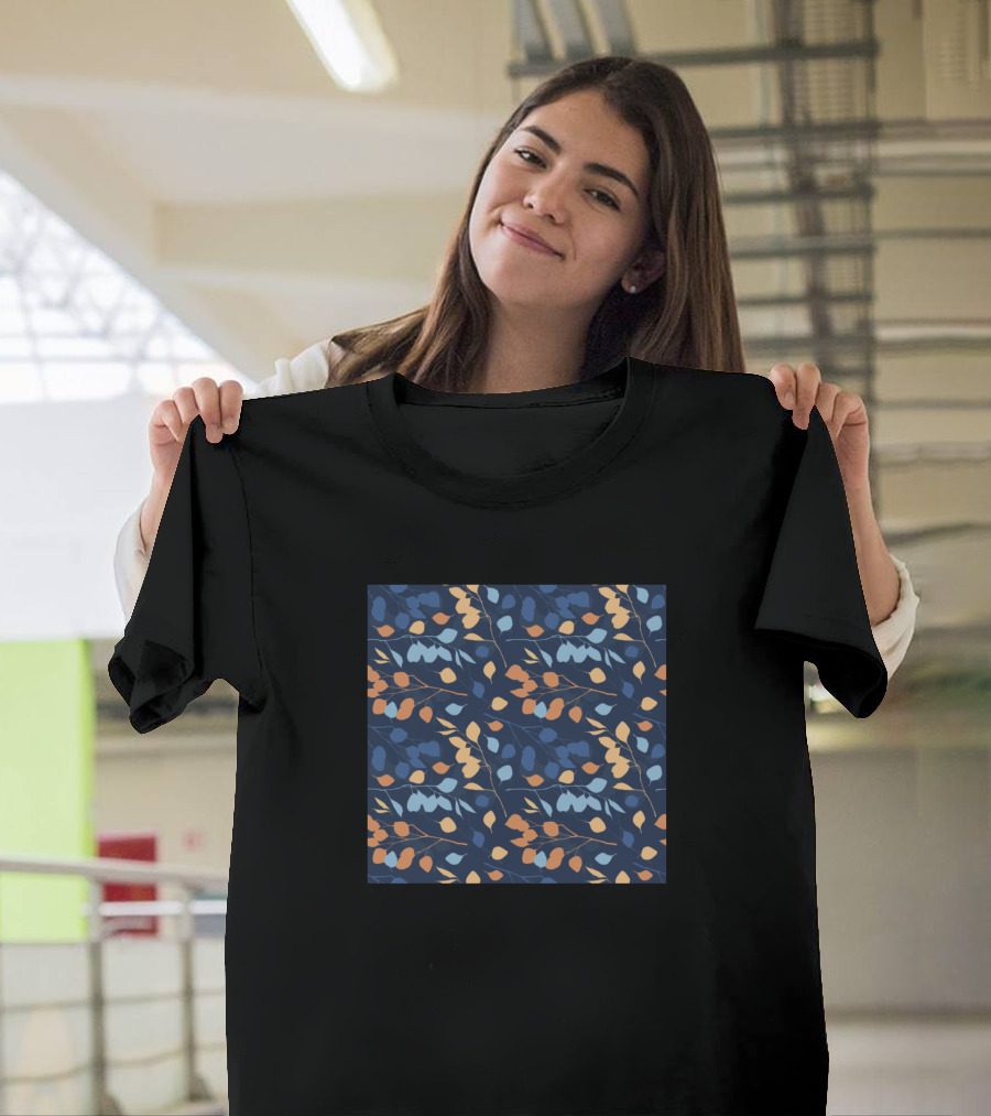 Eucalyptus Leaves Foliage Modern Floral T-Shirt