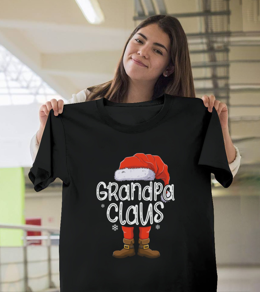 Grandpa Claus Matching Christmas Family Group T-Shirt