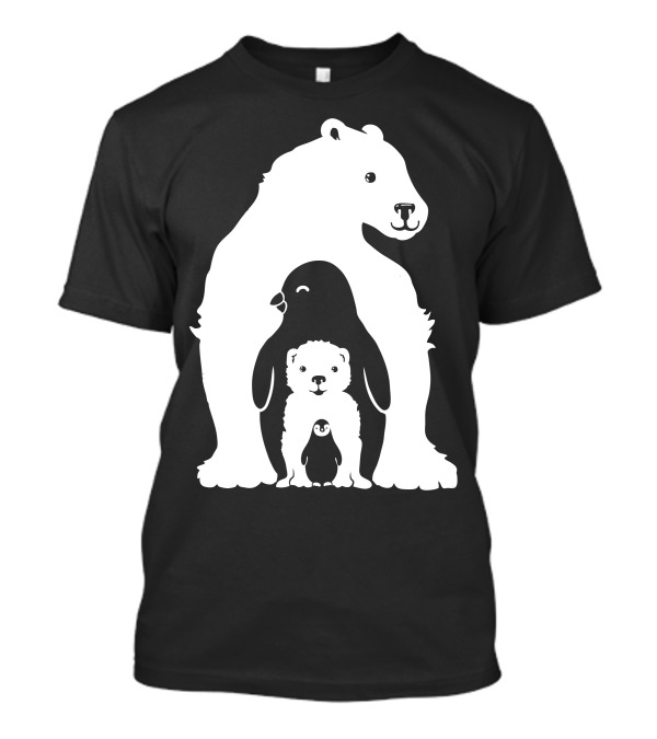 Arctic Friends Polar Bear Penguin T-Shirt