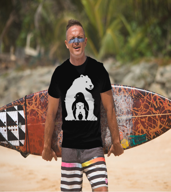 Arctic Friends Polar Bear Penguin T-Shirt