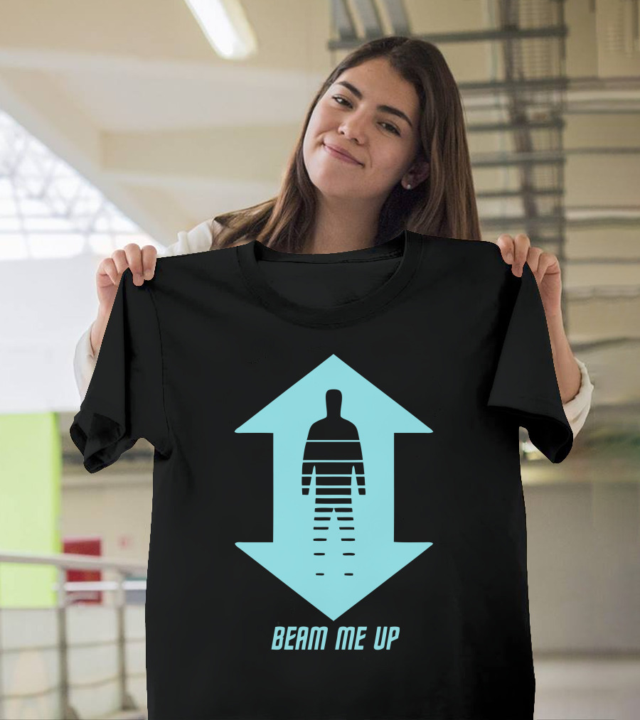 Beam Me Up Futuristic Sci-Fi Teleportation T-Shirt