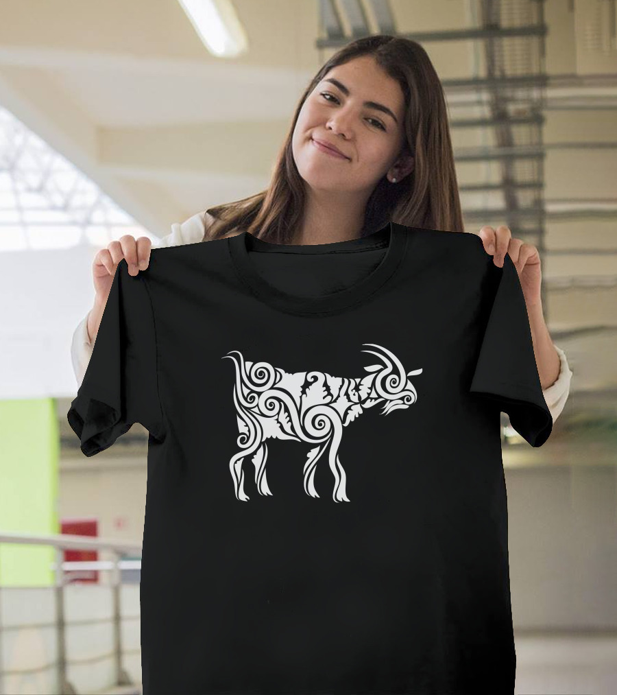 Goat Curl Ornament Decoration T-Shirt