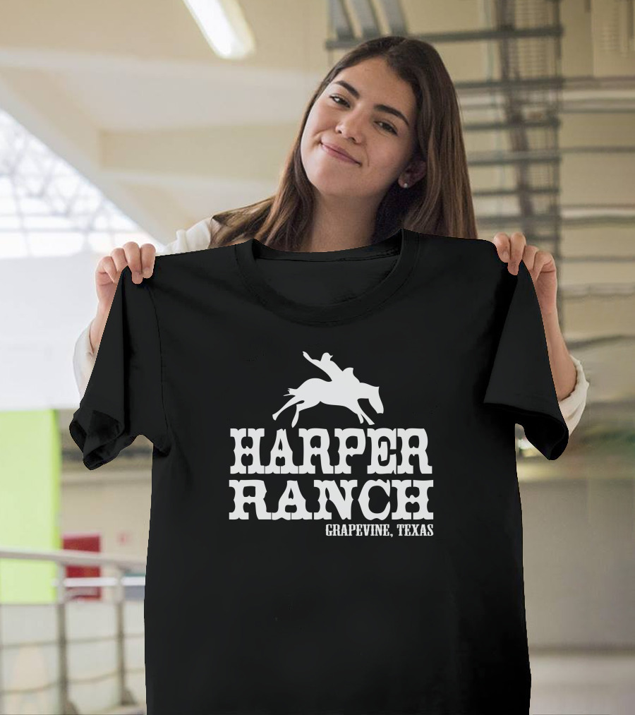 Harper Ranch Grapevine Texas Horse Rider T-Shirt