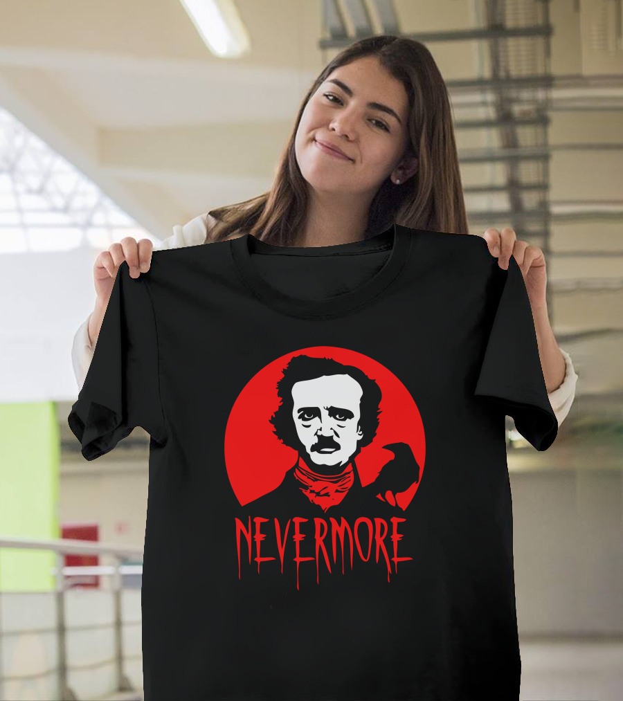 Nevermore The Raven Red Moon T-Shirt