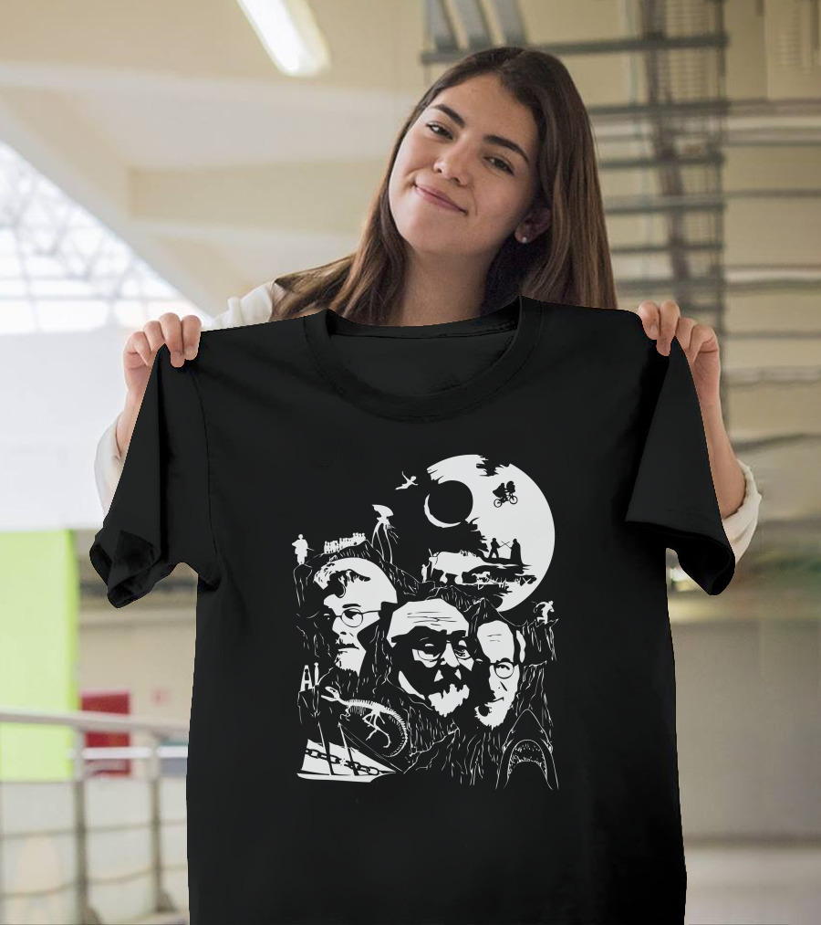 The 3 Beards E.T. and Jurassic Park Moon Adventures T-Shirt