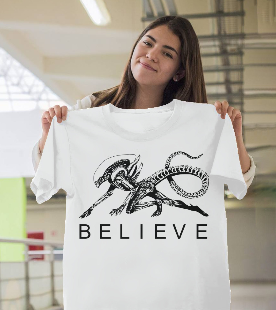 Believe Alien Xenomorph T-Shirt