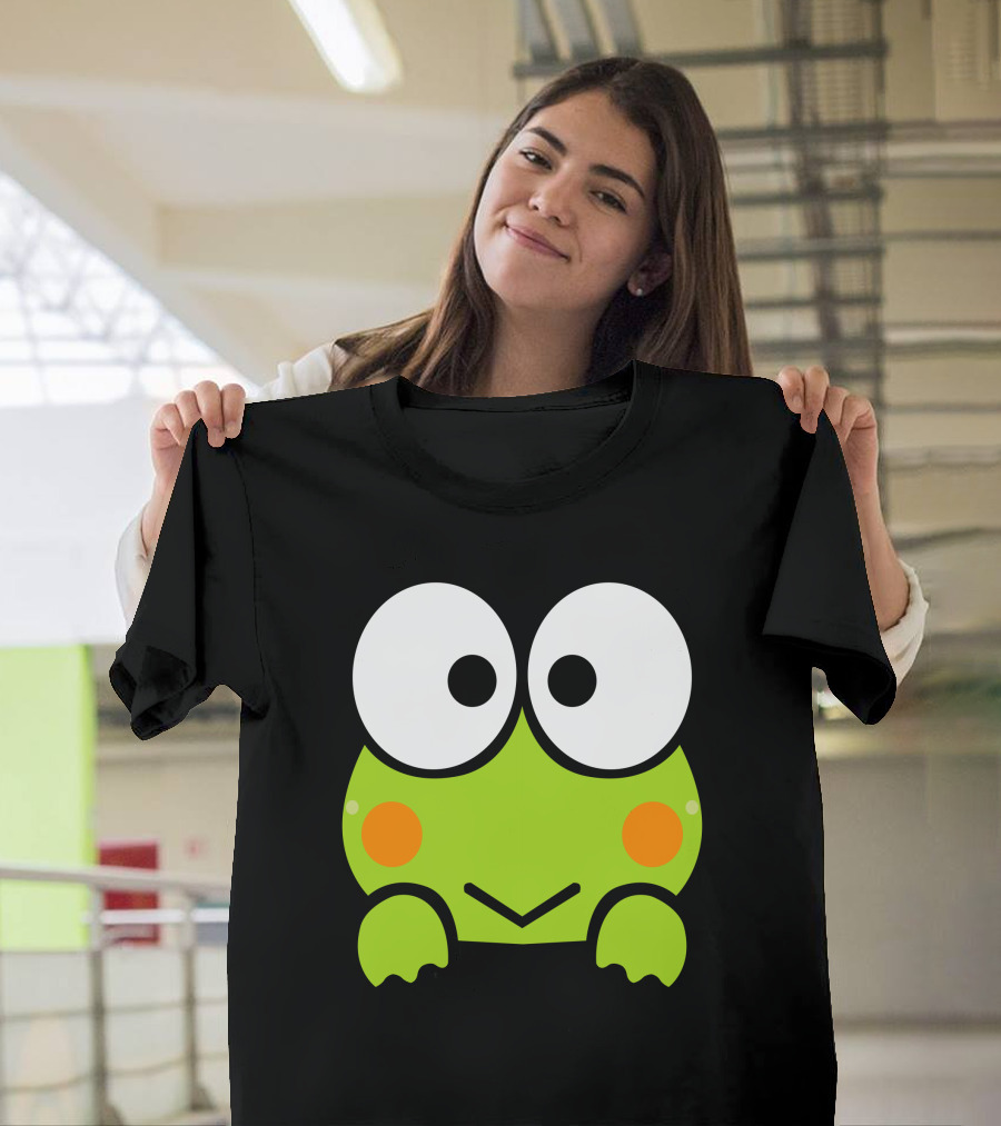 Keroppi Cute Frog Character with Orange Cheeks and Big Eyes T-Shirt